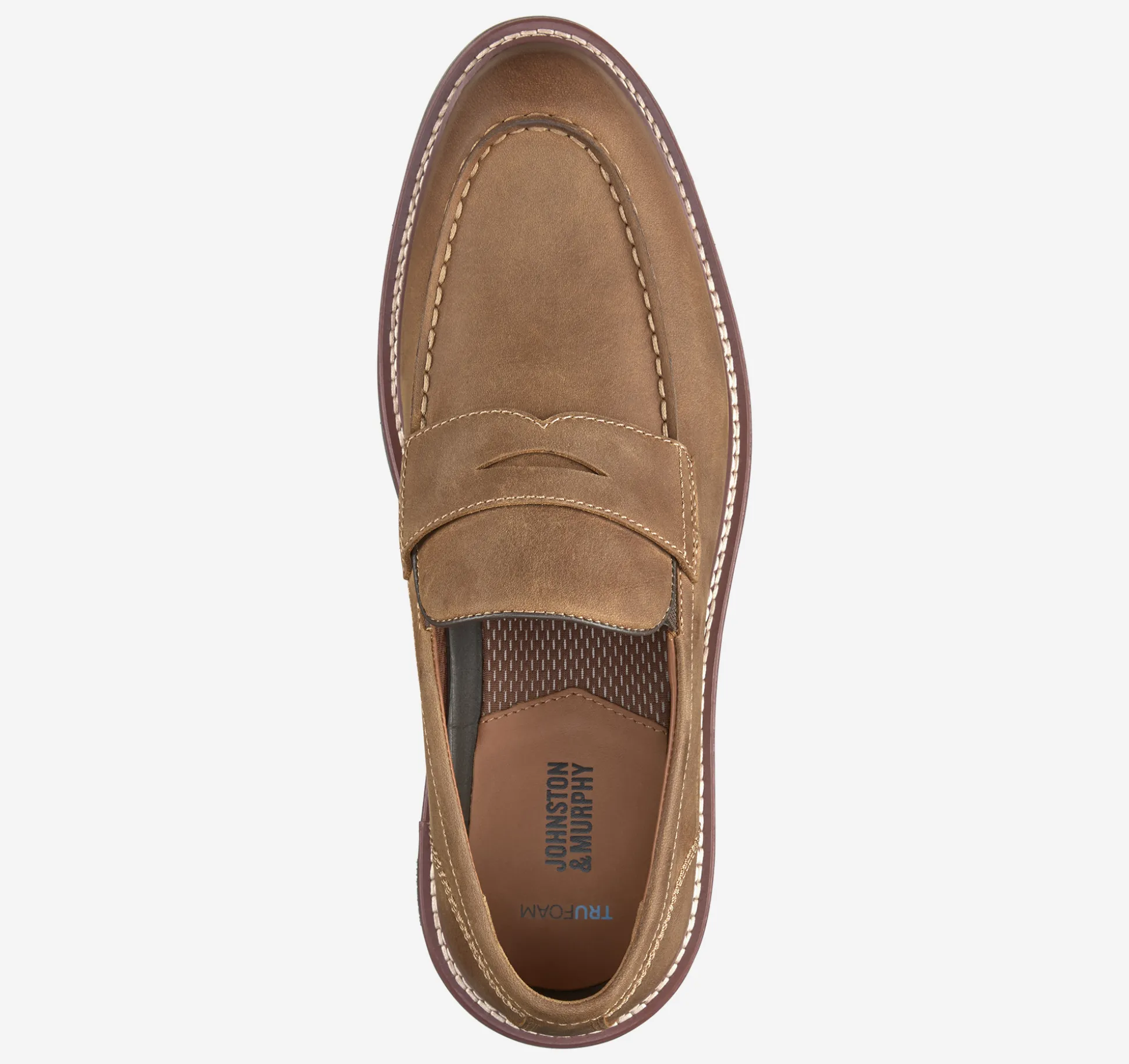 Slip-ons & Loafers^Johnston & Murphy Upton Penny Loafer BrownOiledFullGrain
