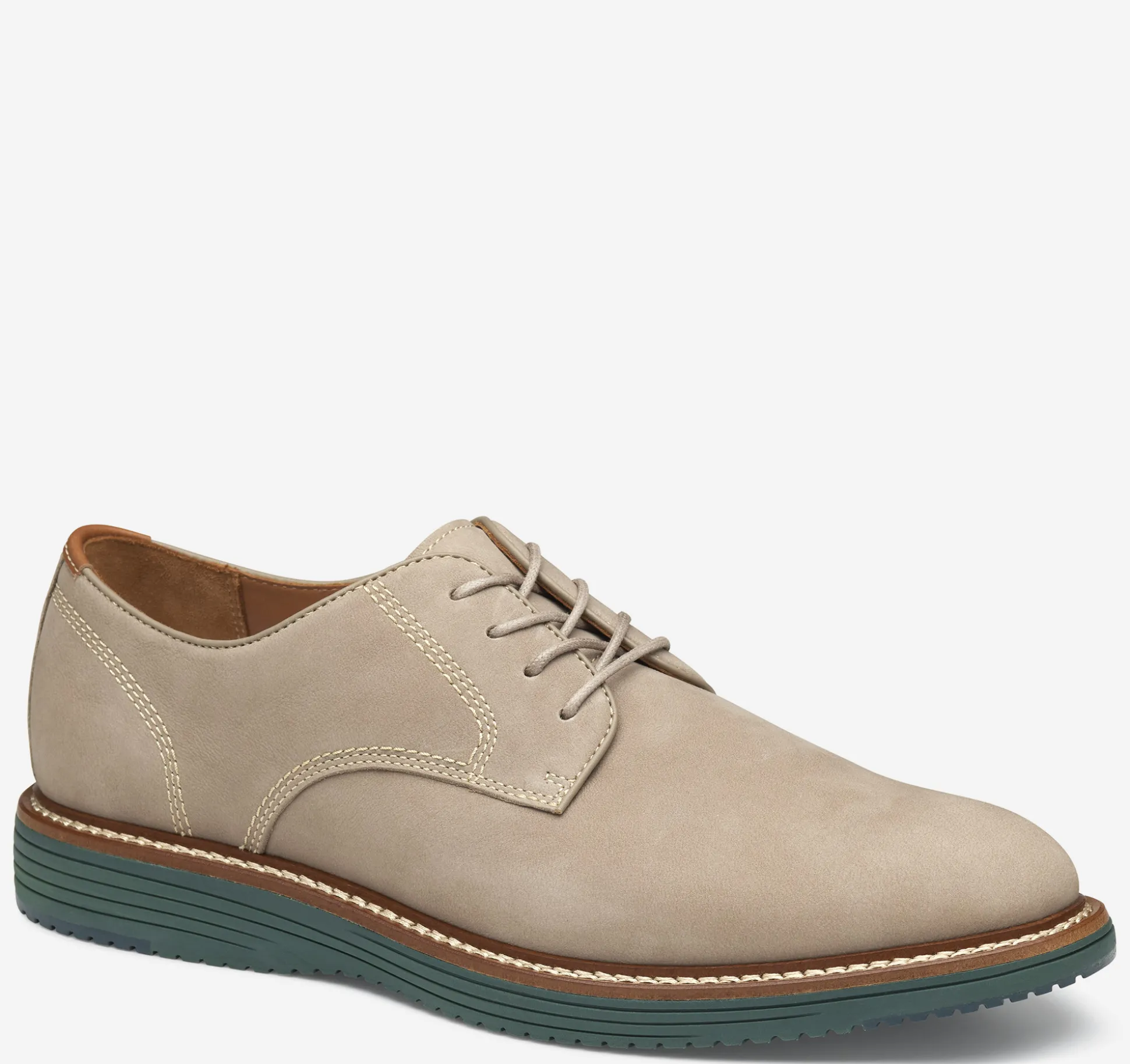 New Arrivals | Lace-ups^Johnston & Murphy Upton Plain Toe TaupeNubuck