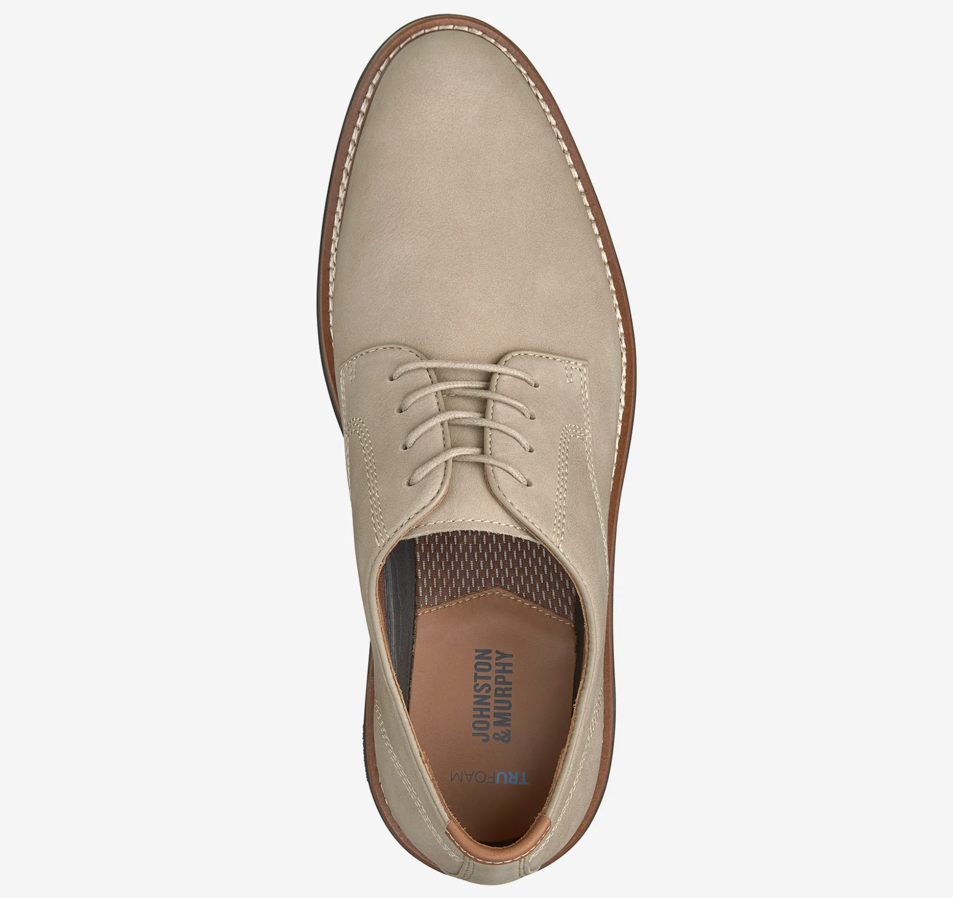New Arrivals | Lace-ups^Johnston & Murphy Upton Plain Toe TaupeNubuck