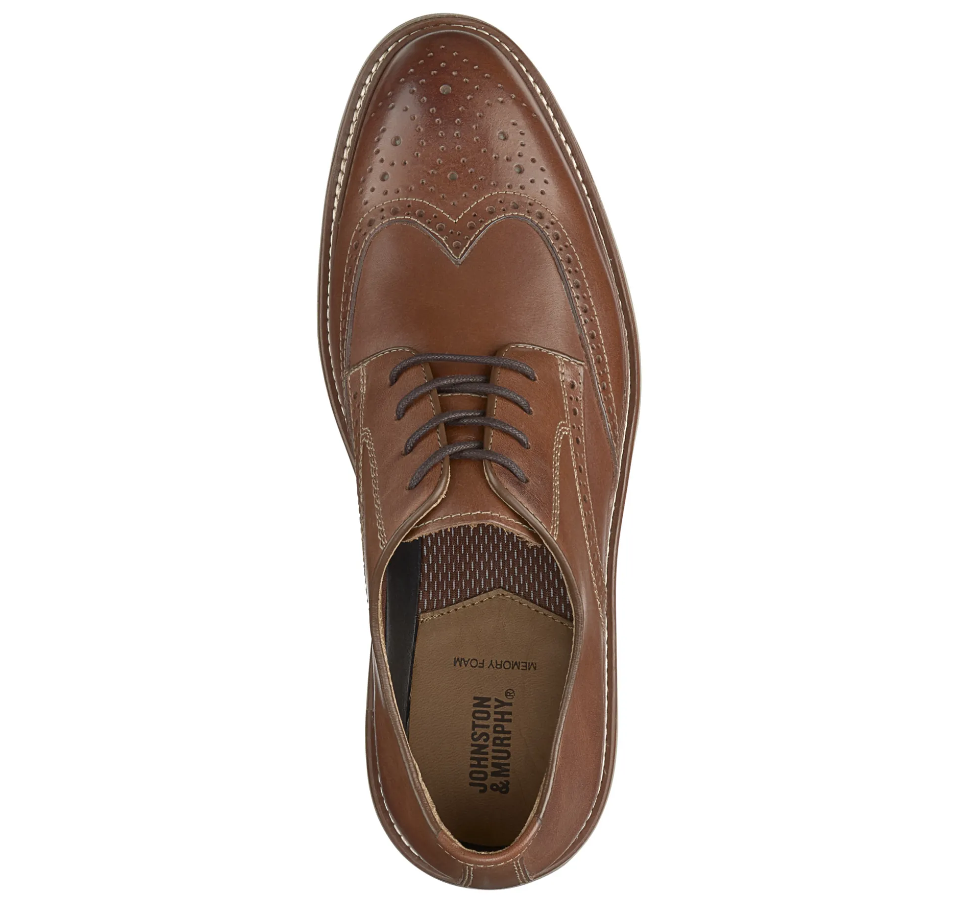 Lace-ups^Johnston & Murphy Upton Wingtip TanFullGrain