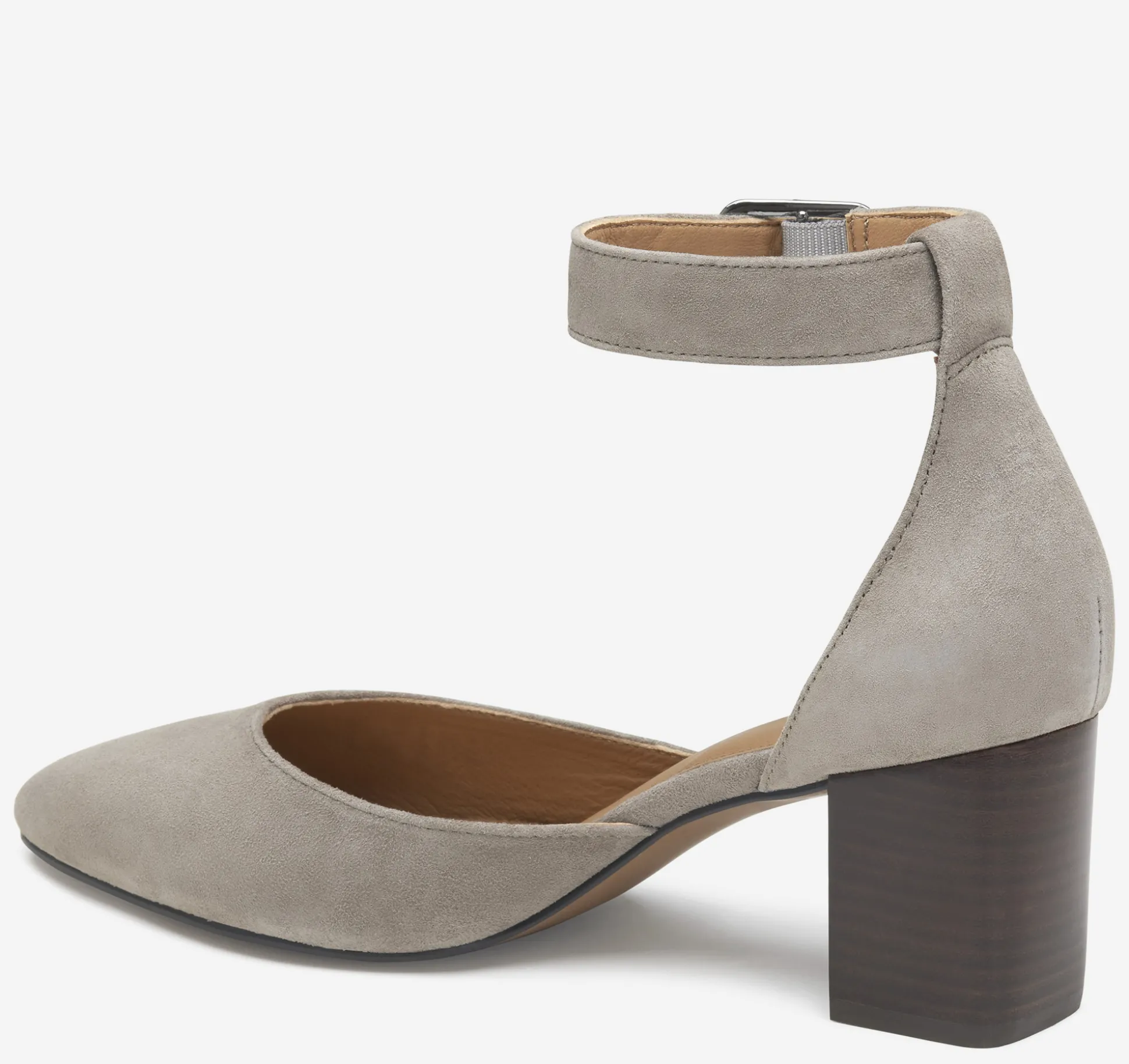 Heels & Platform Wedges^Johnston & Murphy Vicki Ankle Strap TaupeKidSuede