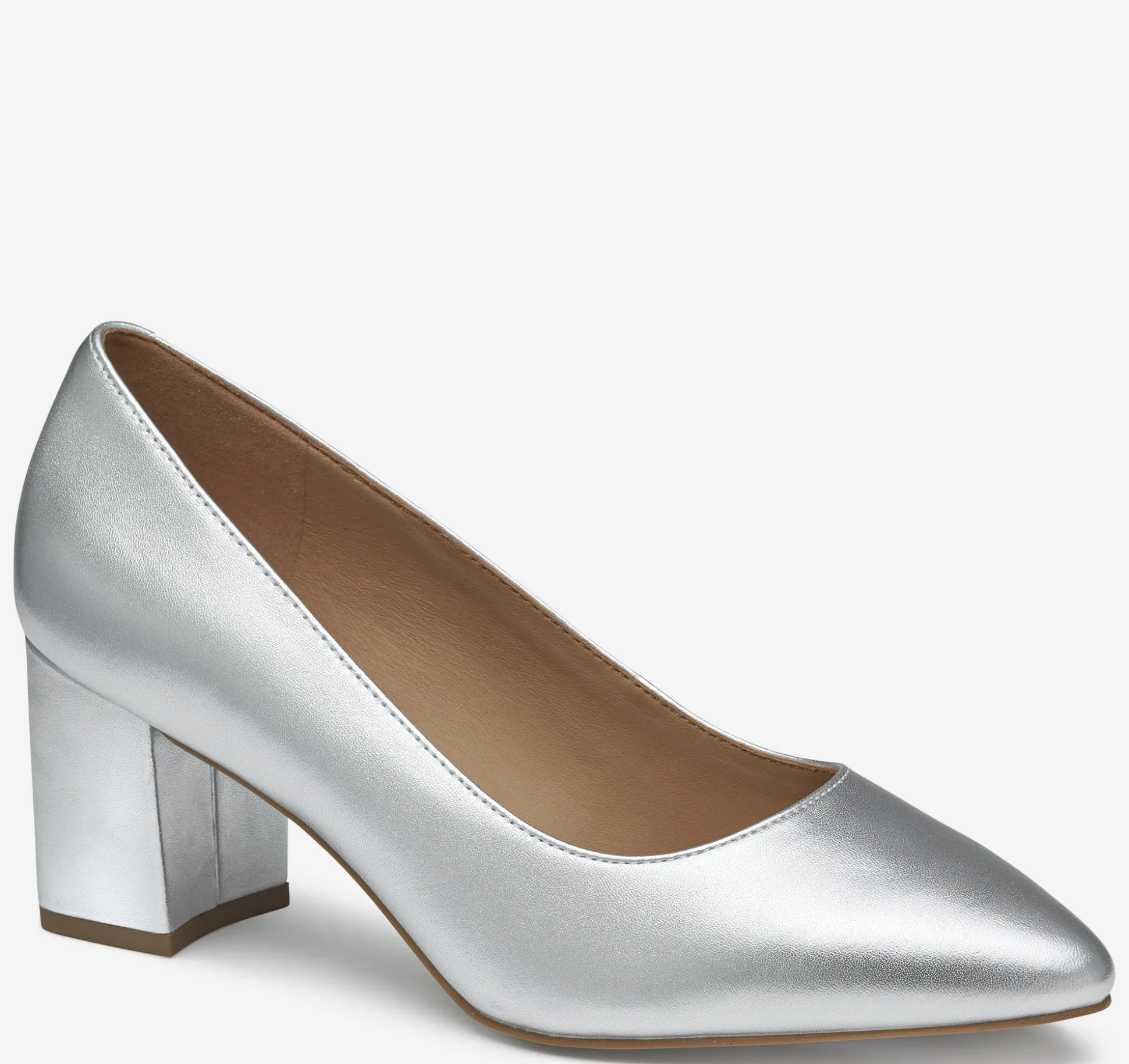 Heels & Platform Wedges^Johnston & Murphy Vicki Pump SilverMetallicSheepskin