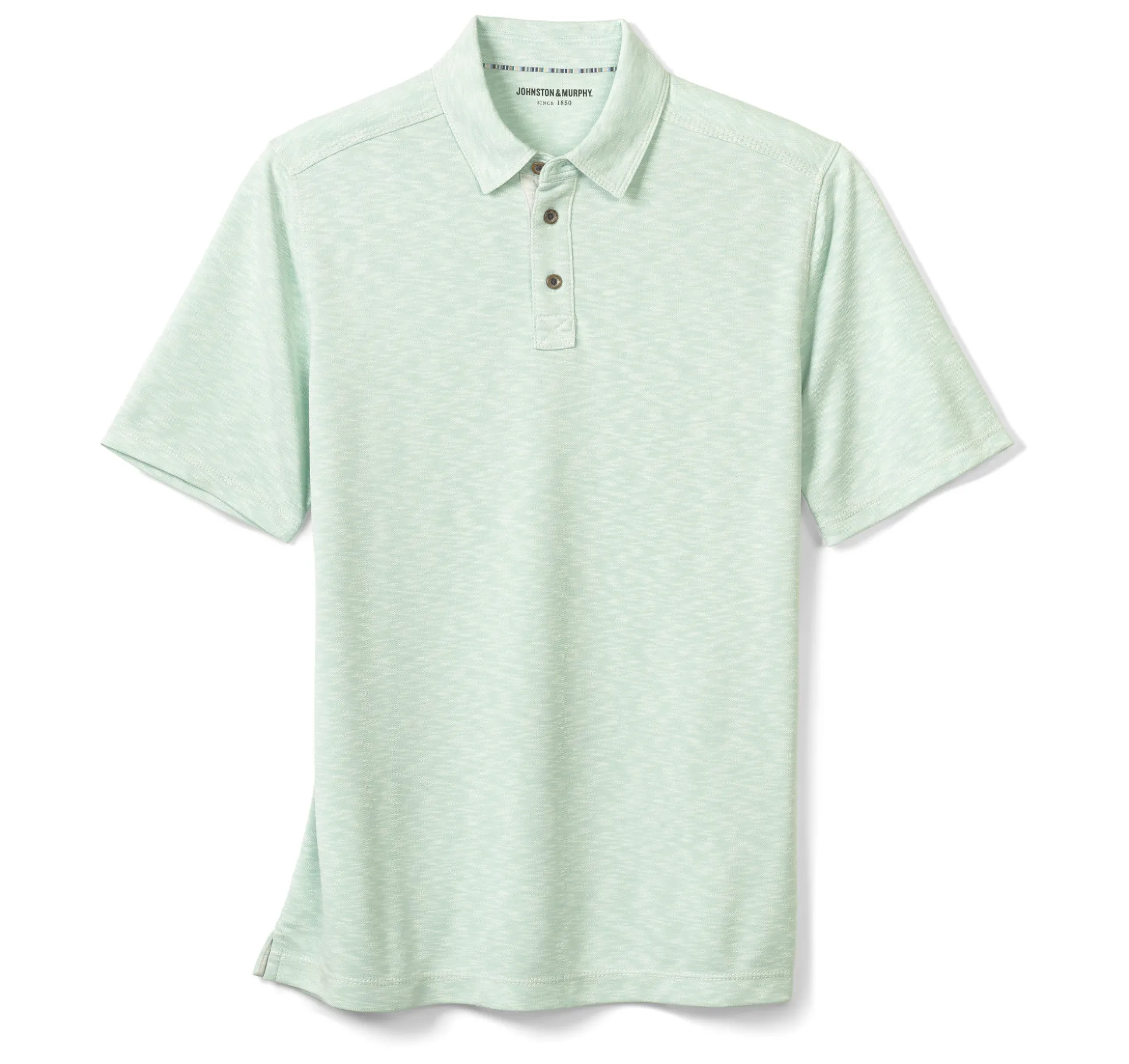 Polos & Tees^Johnston & Murphy Vintage Slub Polo Mint
