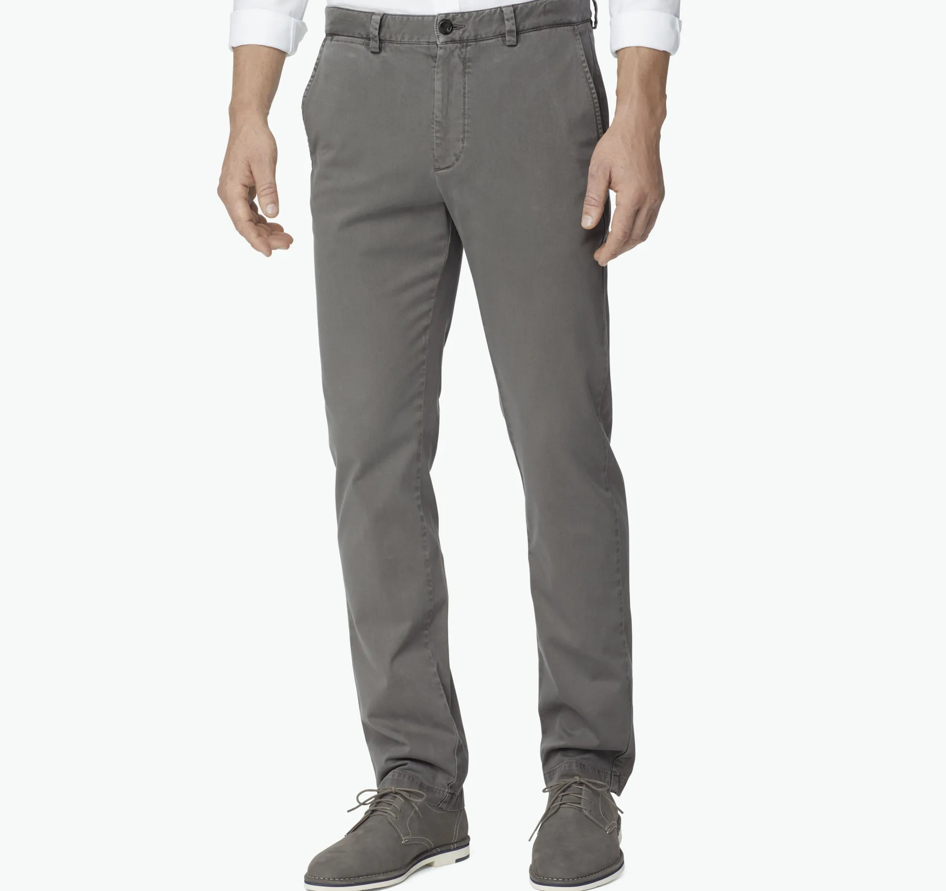 Pants & Jeans^Johnston & Murphy Washed Chinos Gray