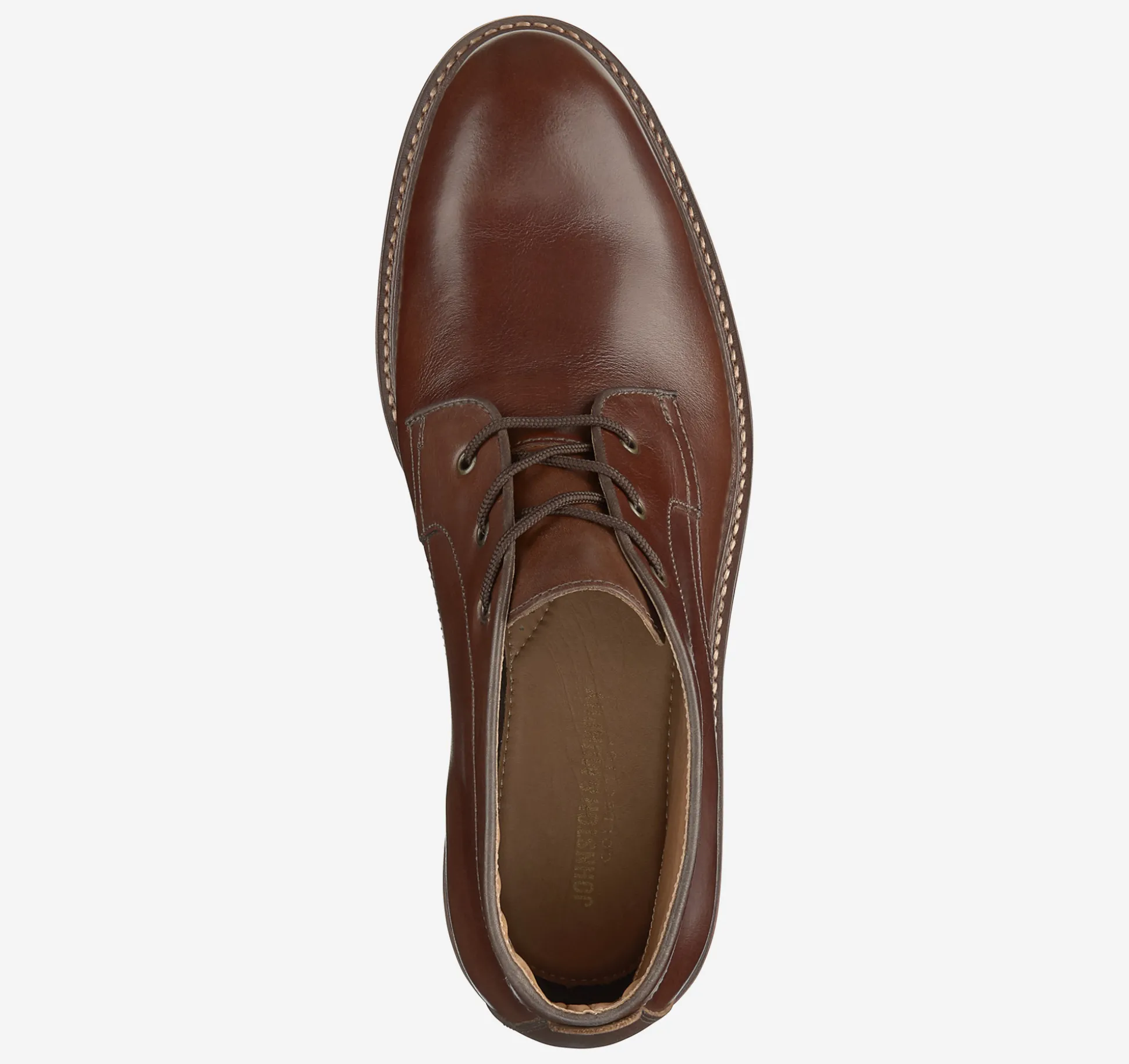 Boots^Johnston & Murphy Welch Chukka Boot BrandyAmericanFullGrain