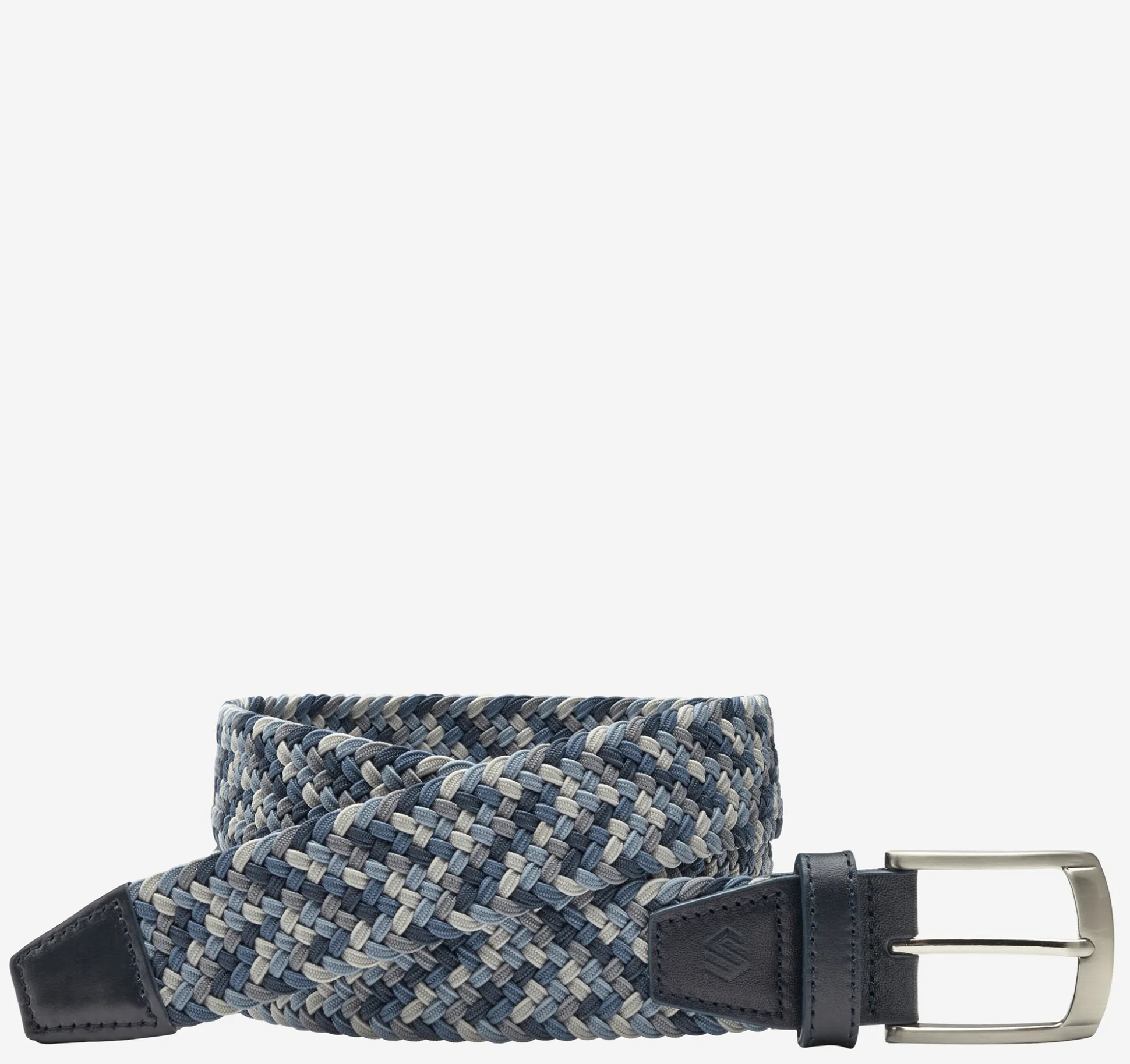 Belts^Johnston & Murphy Woven Stretch-Knit Belt Navy/Blue