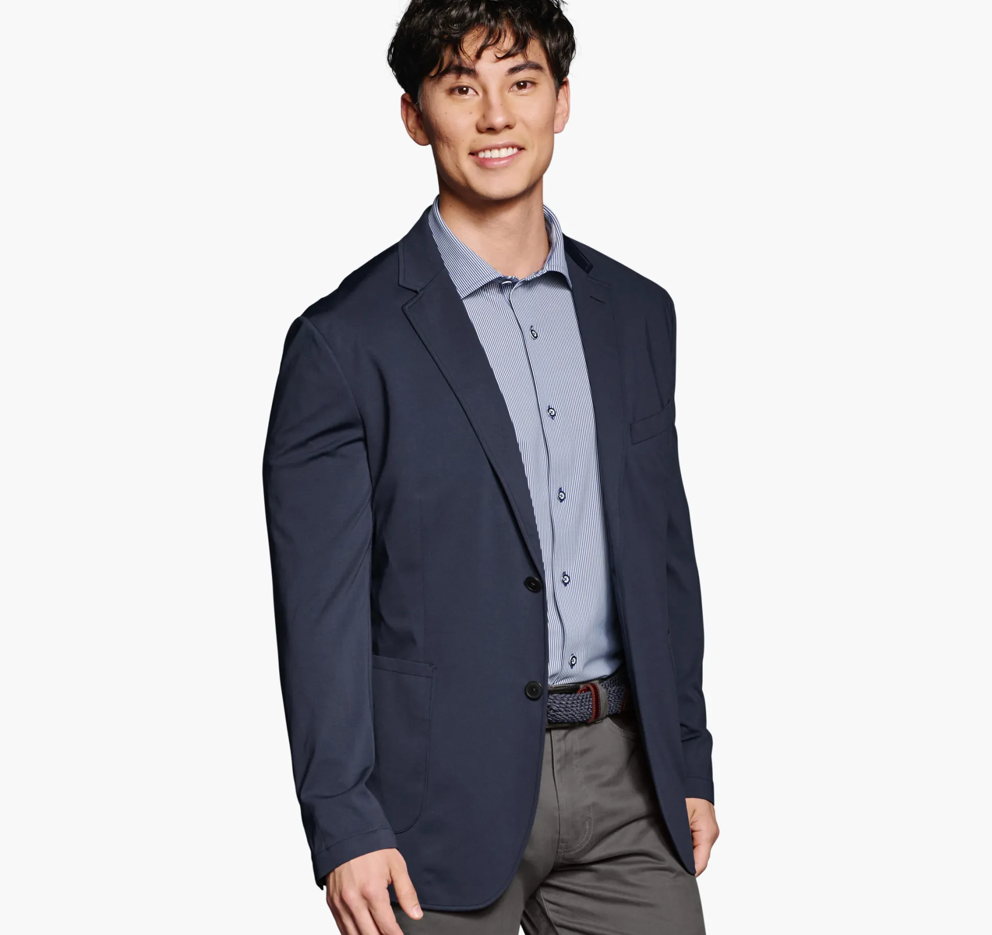Blazers^Johnston & Murphy XC Flex® Knit Blazer Navy