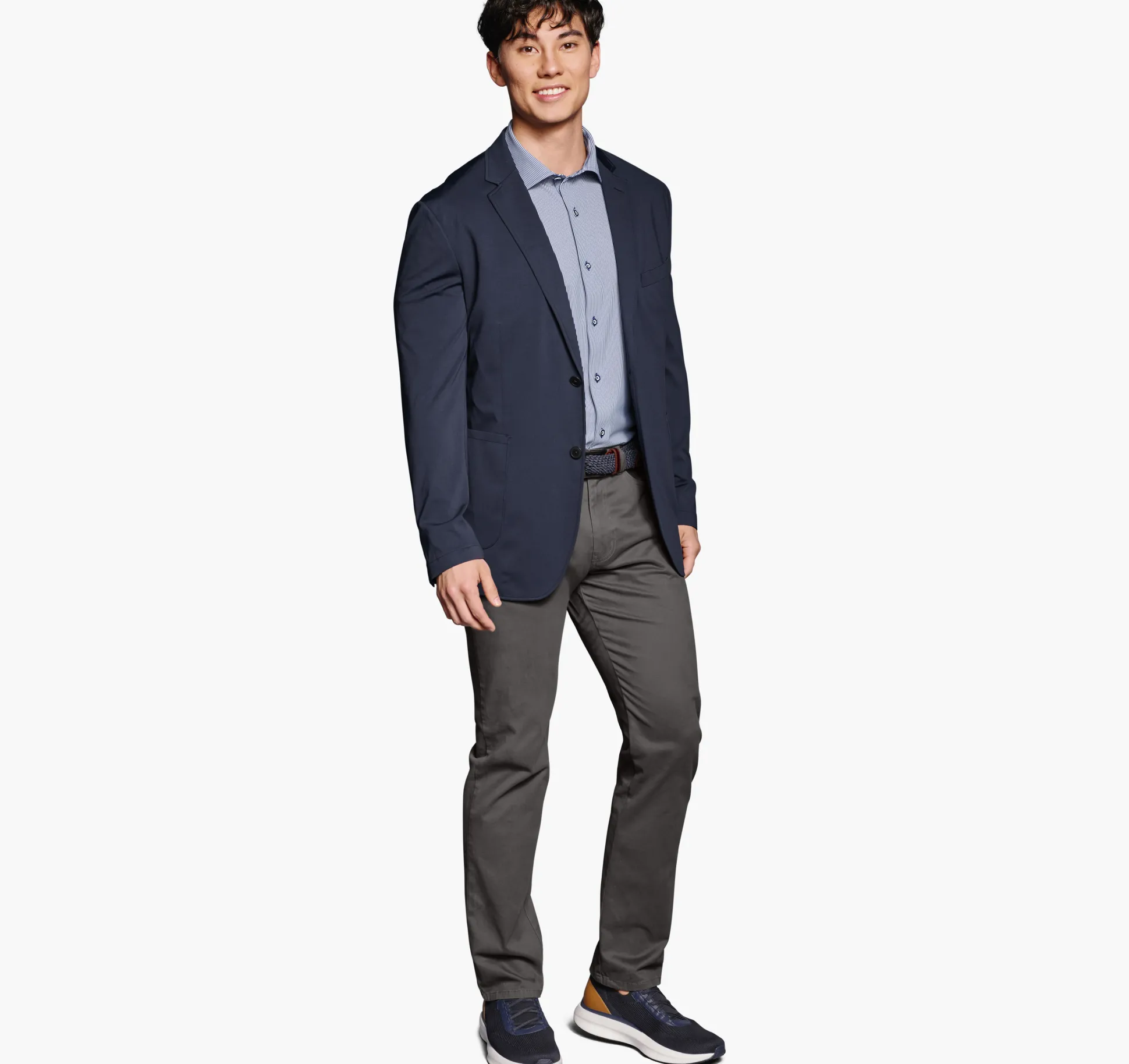 Blazers^Johnston & Murphy XC Flex® Knit Blazer Navy