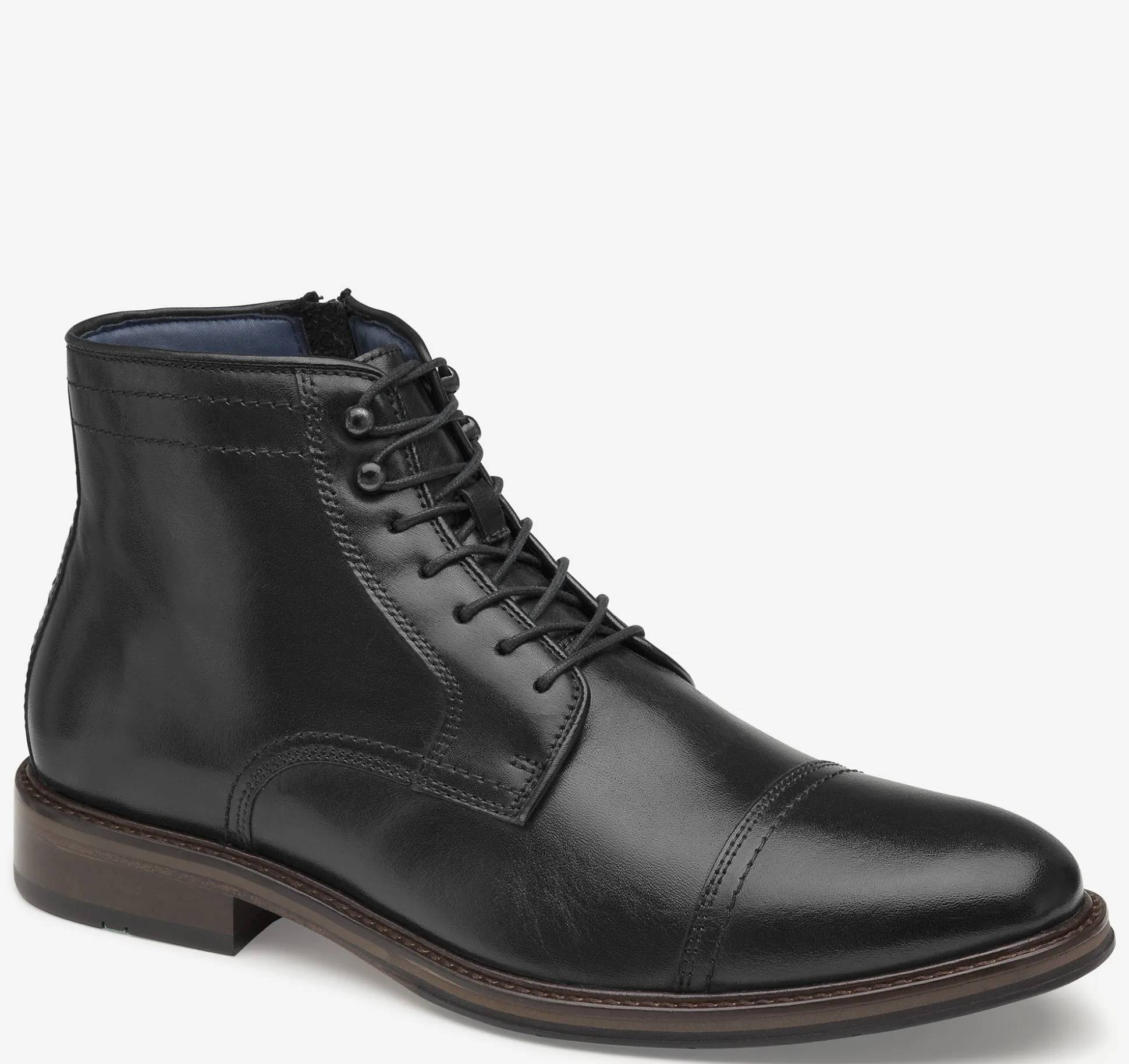 Dress Shoes | Boots^Johnston & Murphy XC Flex® Raleigh Cap Toe Zip Boot BlackFullGrain
