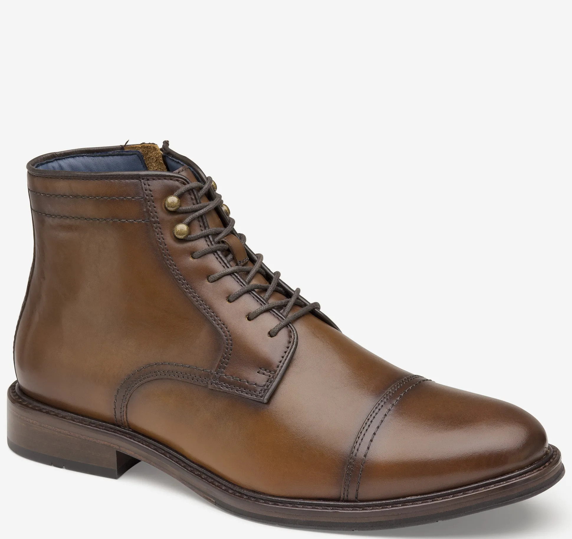 Dress Shoes | Boots^Johnston & Murphy XC Flex® Raleigh Cap Toe Zip Boot TanFullGrain