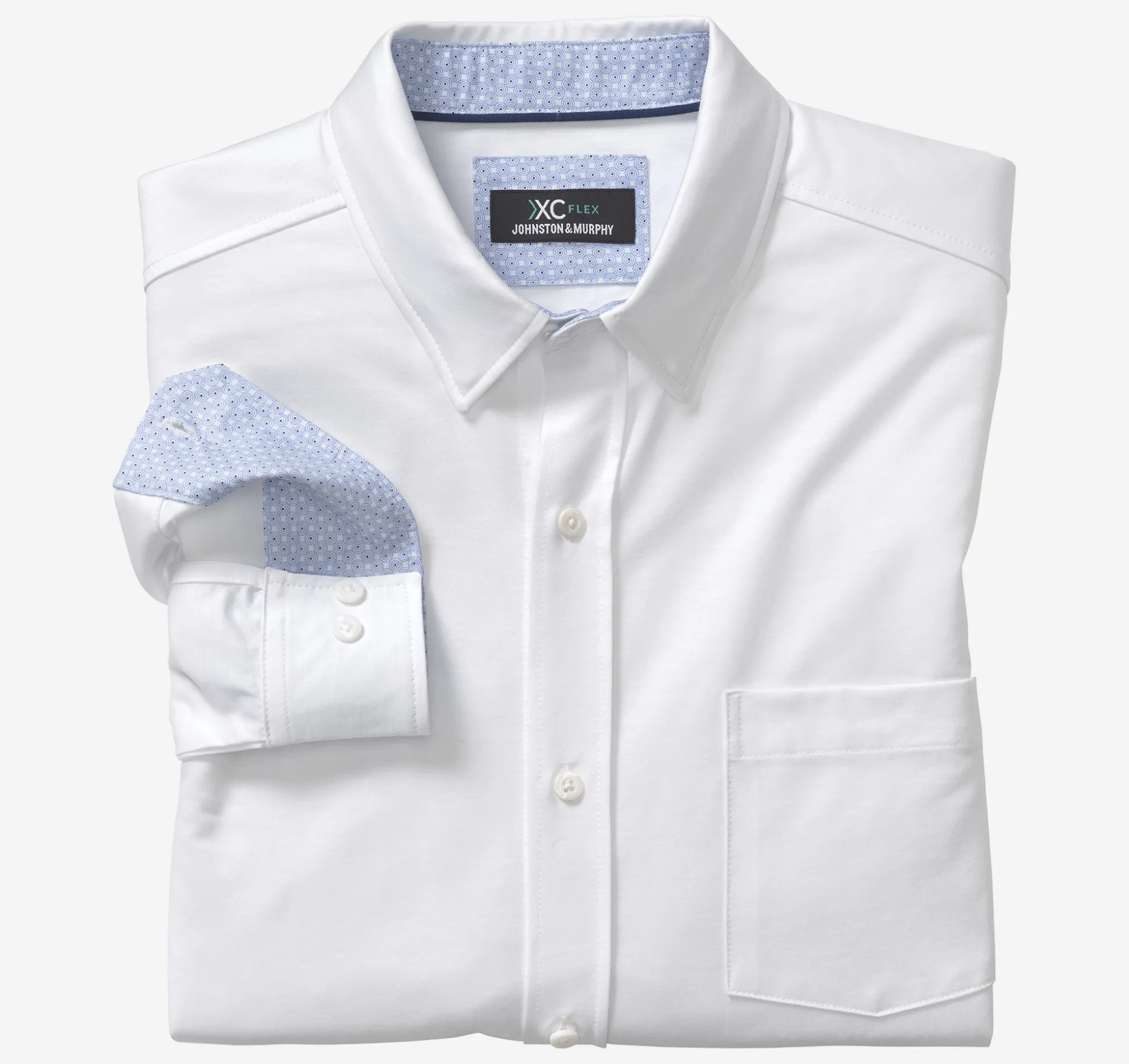 Shirts^Johnston & Murphy XC Flex® Stretch Long-Sleeve Shirt WhiteSolid