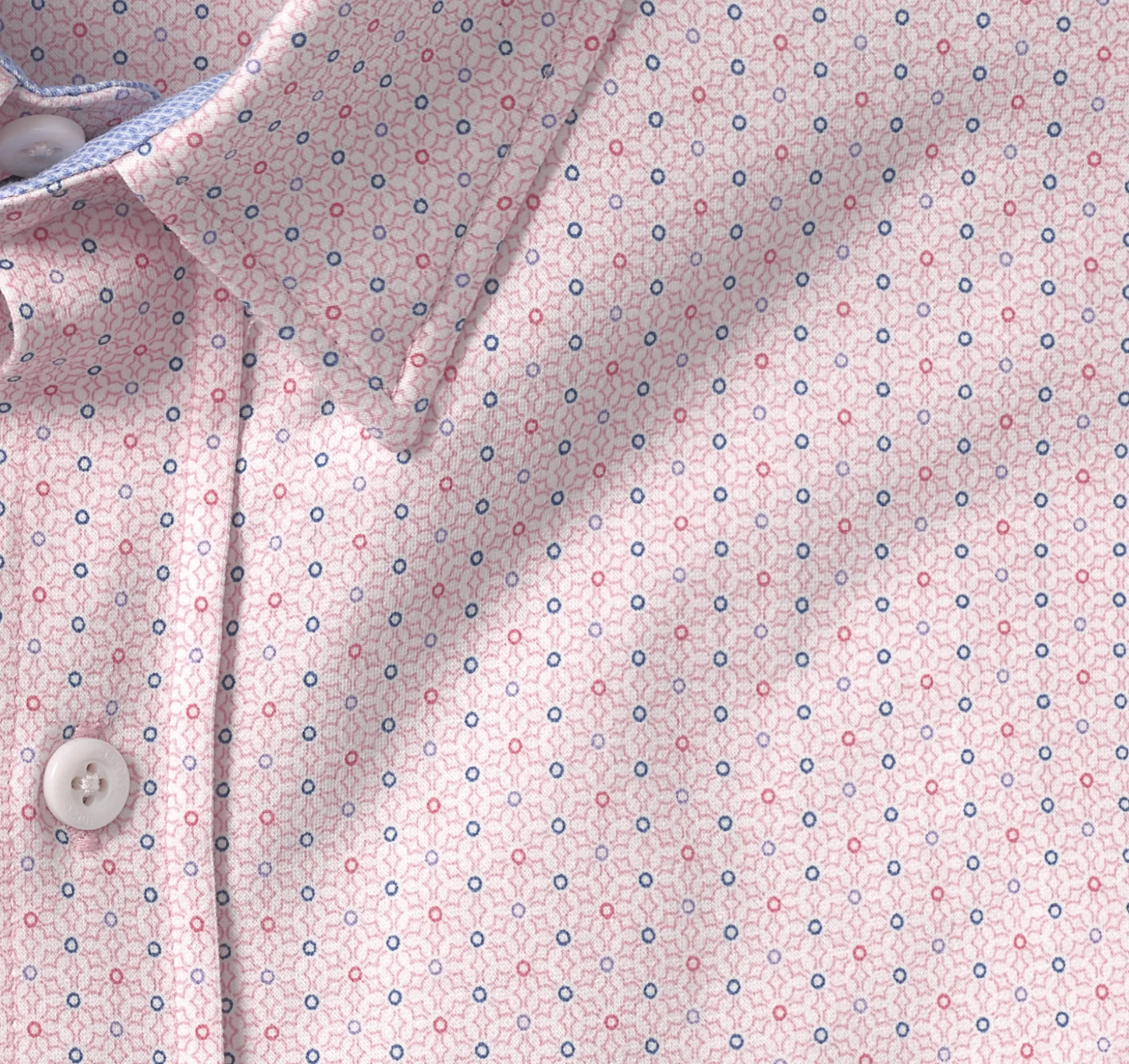 Shirts^Johnston & Murphy XC Flex® Stretch Long-Sleeve Shirt PinkDottedPrint