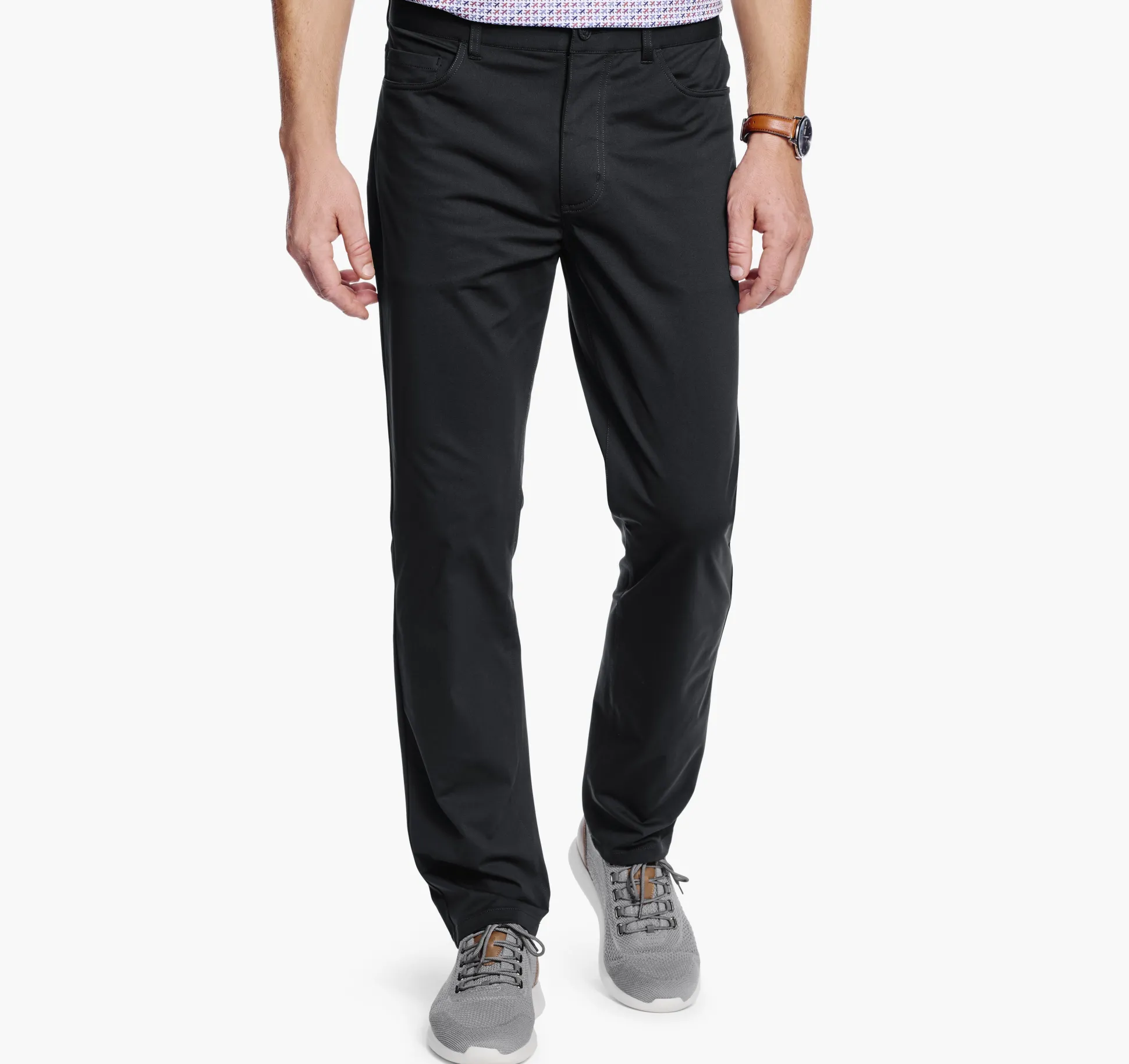 Pants & Jeans^Johnston & Murphy XC4® Performance Five-Pocket Pants Black