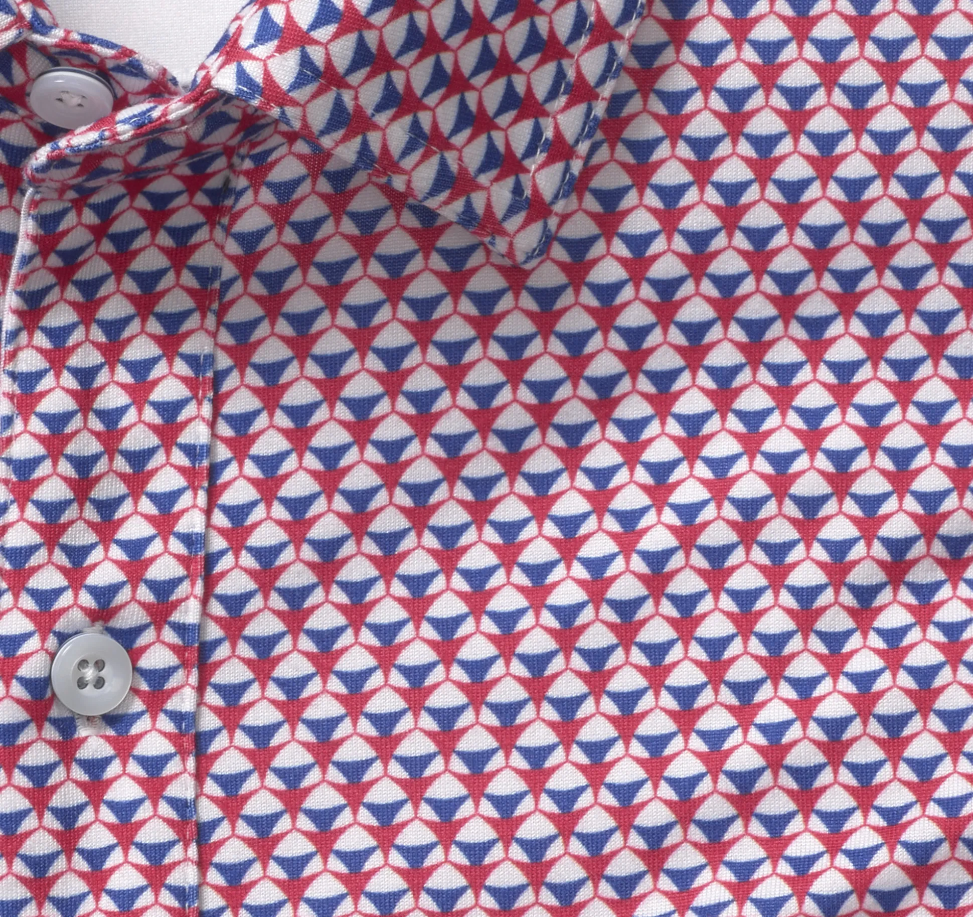 Short-sleeve Shirts^Johnston & Murphy XC4® Performance Shirt Navy/RedStackedTriangle