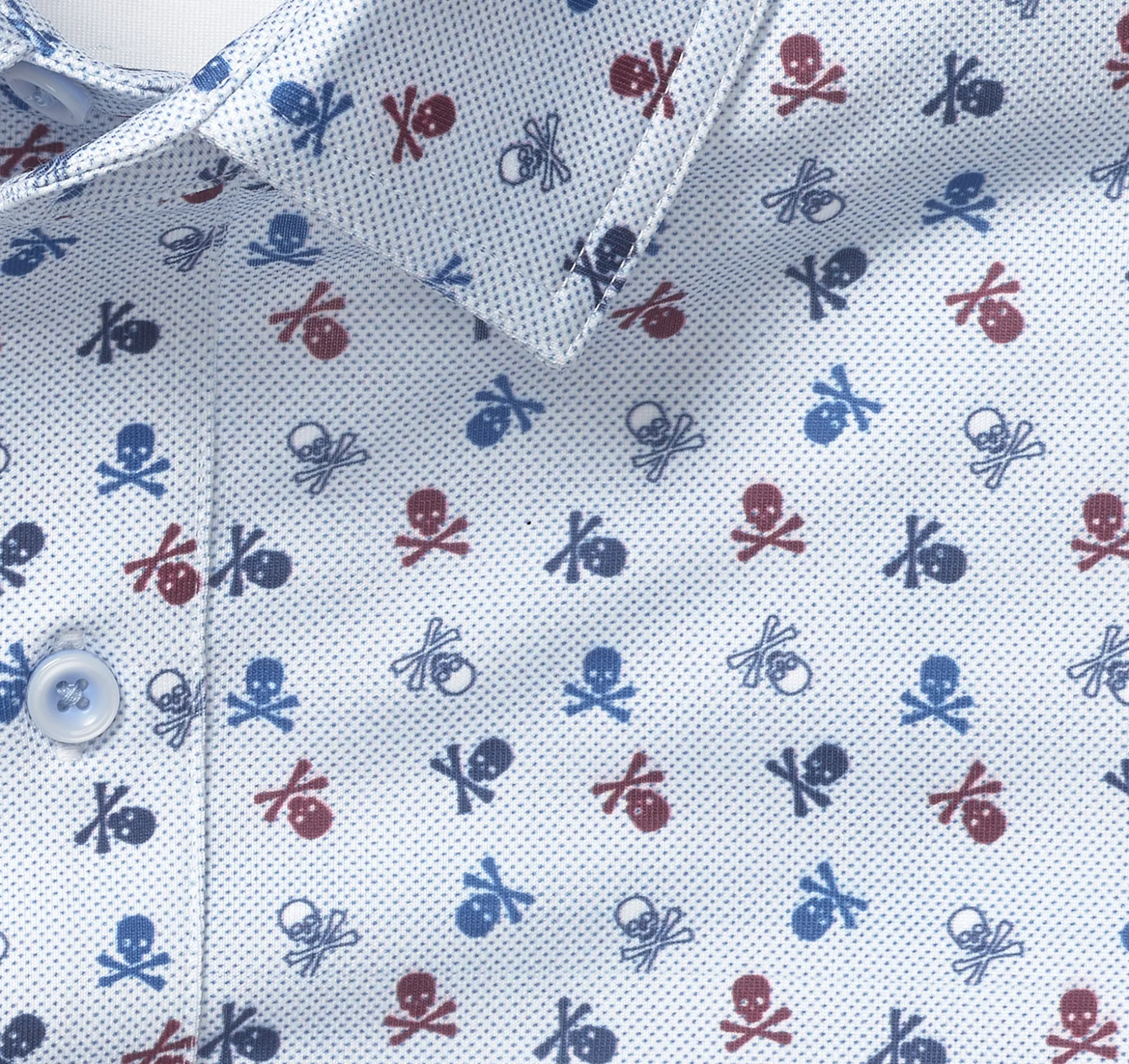 Short-sleeve Shirts^Johnston & Murphy XC4® Performance Shirt NavySkull