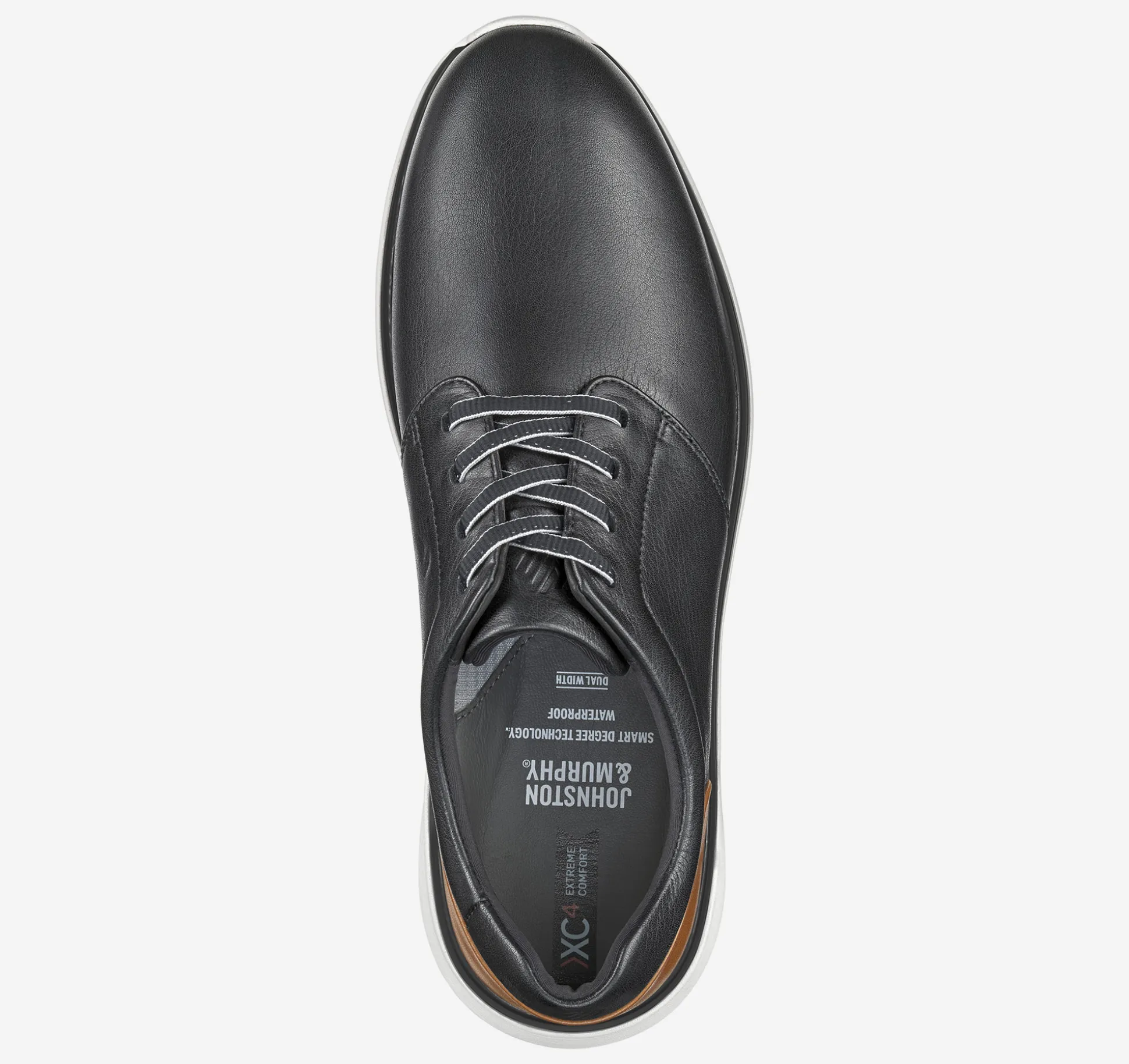 New Arrivals | Lace-ups^Johnston & Murphy XC4® Prentiss 2 Plain Toe BlackWaterproofFullGrain