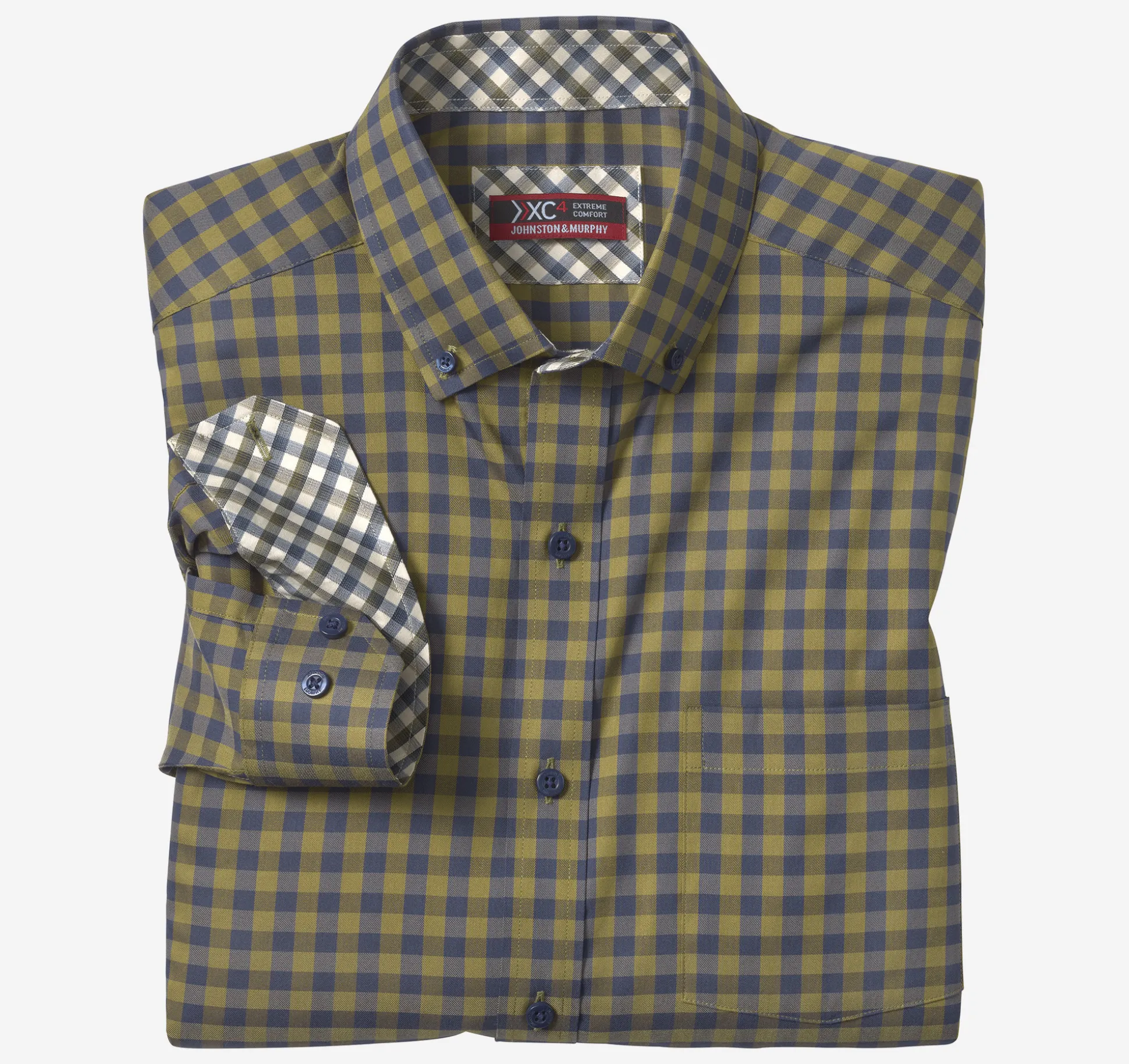 Shirts^Johnston & Murphy XC4® Sport Long-Sleeve Shirt Olive